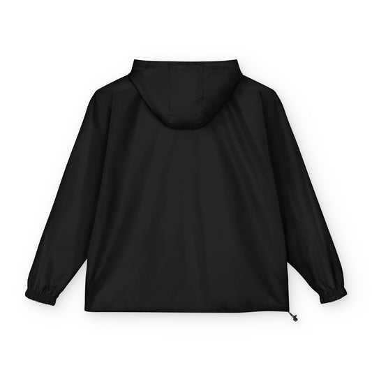 Champion Packable Anorak Jacket - Black Floral Logo Pullover